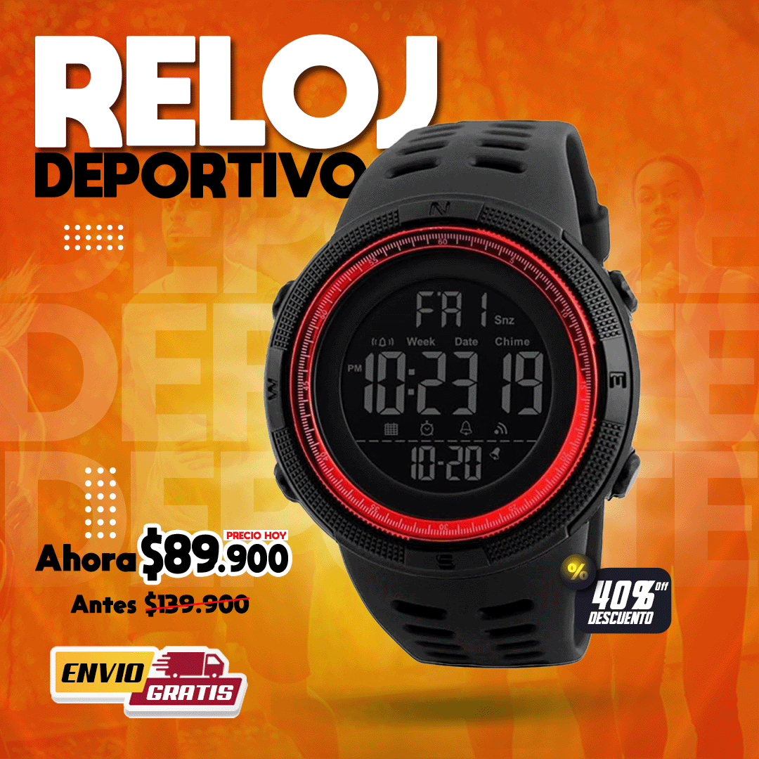 ⌚RELOJ DIGITAL DEPORTIVO🔝