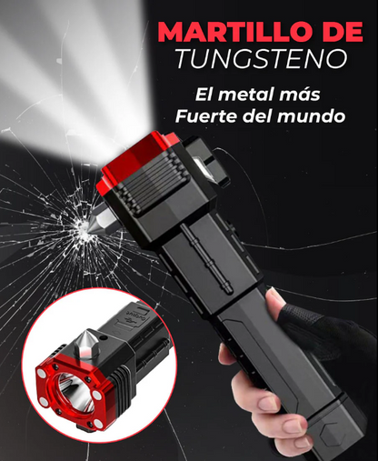 Linterna Táctica Indestructible con Powerbank™ - Seguridad y 4 Funciónes